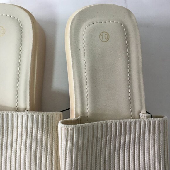 NWT Slyde Pillow Slide Women's Size 10 White Cushion Cream Sandals Slippers Spa - Picture 5 of 14